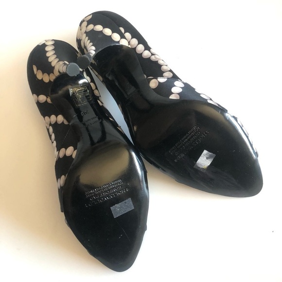 Vintage Hollywould Satin Peep Toe Pumps - Picture 11 of 16